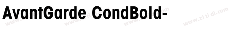 AvantGarde CondBold字体转换